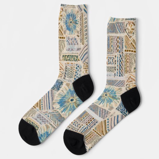 Mandala Patchwork Socks Socken (Linkes Detail)