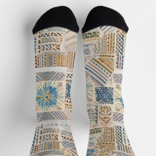 Mandala Patchwork Socks Socken (Oben)