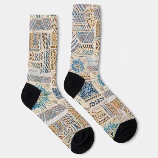 Mandala Patchwork Socks Socken (Rechts)
