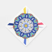 Mandala Pattern 01 Napkin Serviette (Ecke)