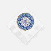 Mandala Pattern 01 Napkin Serviette (Ecke)