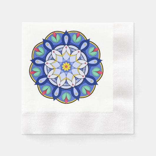 Mandala Pattern 01 Napkin Serviette (Vorderseite)