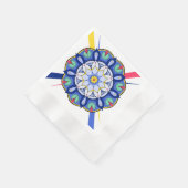 Mandala Pattern 01 Napkin Serviette (Ecke)