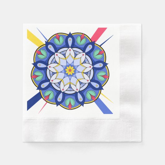 Mandala Pattern 01 Napkin Serviette (Vorderseite)