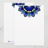 Mandala Pattern 02 im dunkelblauen Programm (Vorne/Hinten)