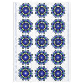 Mandala Pattern 02 in dark blue Tablecloth Tischdecke (Vorderseite)