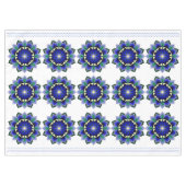 Mandala Pattern 02 in dark blue Tischdecke (Vorderseite (Horizontal))