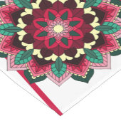 Mandala Pattern 02 in deep pink Short Table Runner Kurzer Tischläufer (Ecke)