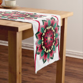 Mandala Pattern 02 in deep pink Short Table Runner Kurzer Tischläufer (Beispiel)