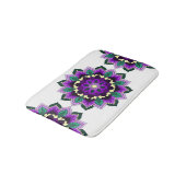 Mandala Pattern 02 in purple Badematte (Schrägansicht)
