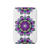 Mandala Pattern 02 in purple Badematte (Vorderseite Vertikal)