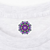 Mandala Pattern 02 in purple, pink, blue & yellow Etiketten (Befestigt)
