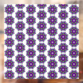 Mandala Pattern 02 in purple window cling Fensteraufkleber (Blatt 2)