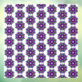 Mandala Pattern 02 in purple window cling Fensteraufkleber (Blatt 3)