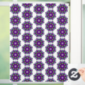 Mandala Pattern 02 in purple window cling Fensteraufkleber (Zuhause)
