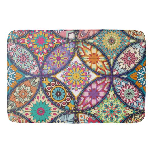 Mandala Pattern - Bath Mat Badematte (Vorderseite)