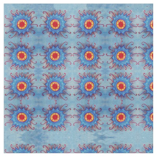 Mandala Pattern Baumwolle (56" Breite) Stoff (Nahaufnahme)