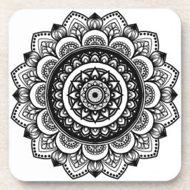 Mandala Pattern Beverage Coaster Getränkeuntersetzer