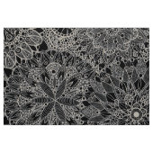 Mandala Pattern Black Fabric Stoff (Yard (91,4 cm))