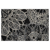 Mandala Pattern Black Fabric Stoff (Fat Quarter (45,7 x 55,9 cm))