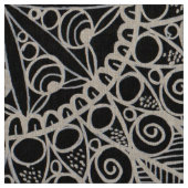 Mandala Pattern Black Fabric Stoff (Muster)