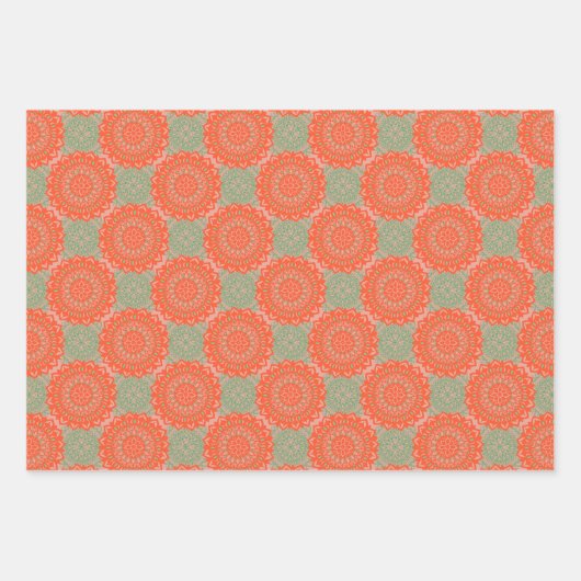 Mandala Pattern Designs Geschenkpapier Set (Vorderseite 3)