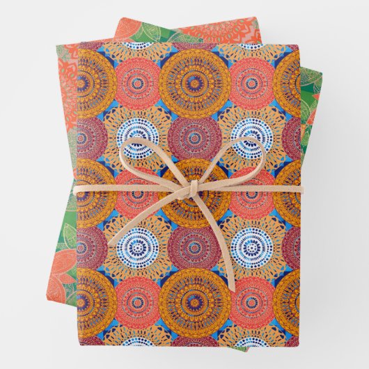 Mandala Pattern Designs Geschenkpapier Set (Beispiel)