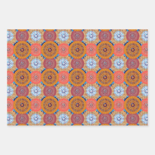 Mandala Pattern Designs Geschenkpapier Set (Vorderseite)