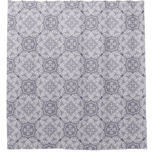 Mandala Pattern Duschvorhang (Vorderseite)