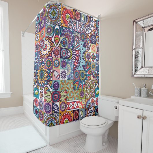 Mandala Pattern Duschvorhang (Beispiel)