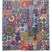 Mandala Pattern Duschvorhang (Vorderseite)