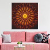 Mandala Pattern Earth Colors Leinwanddruck (Insitu (Wohnzimmer))