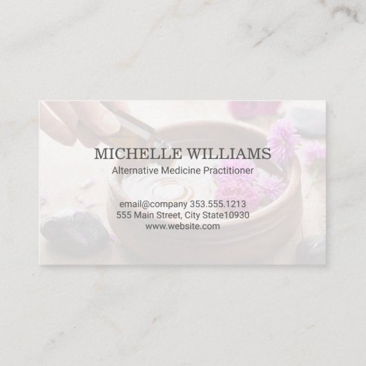 Mandala Pattern | Essenzielle Öle | Aromatherapie Visitenkarte (Rückseite)