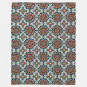 Mandala Pattern Fleece Blanket (Vorderseite)