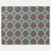Mandala Pattern Fleece Blanket (Vorderseite (Horizontal))