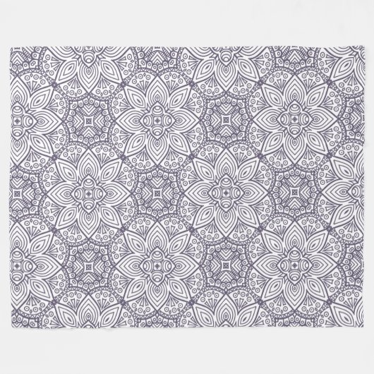 Mandala Pattern Fleecedecke (Vorderseite (Horizontal))