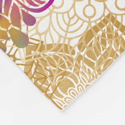 Mandala Pattern Fleecedecke (Ecke)