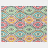 Mandala Pattern Fleecedecke (Vorderseite (Horizontal))
