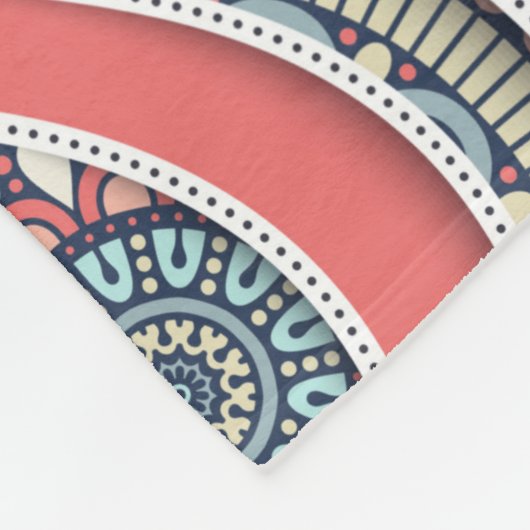Mandala Pattern Fleecedecke (Ecke)