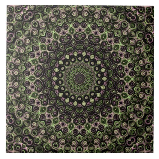 Mandala Pattern Fliese (Vorderseite)