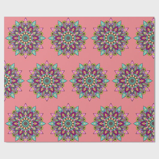 Mandala Pattern Geschenkpapier (Flach)