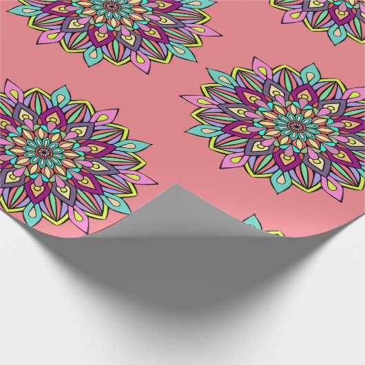 Mandala Pattern Geschenkpapier (Ecke)