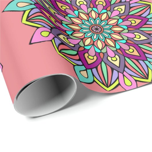 Mandala Pattern Geschenkpapier (Rolleneckpunkt)