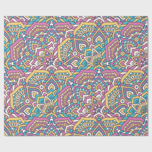 Mandala Pattern Geschenkpapier (Flach)