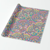 Mandala Pattern Geschenkpapier (Ungerollt)