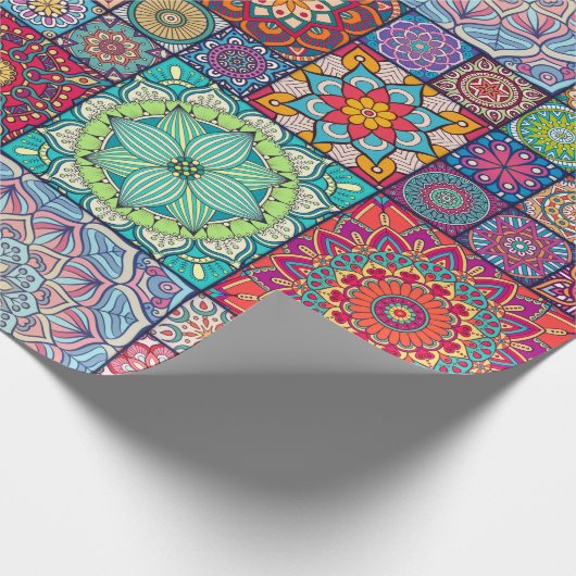 Mandala Pattern Geschenkpapier (Ecke)