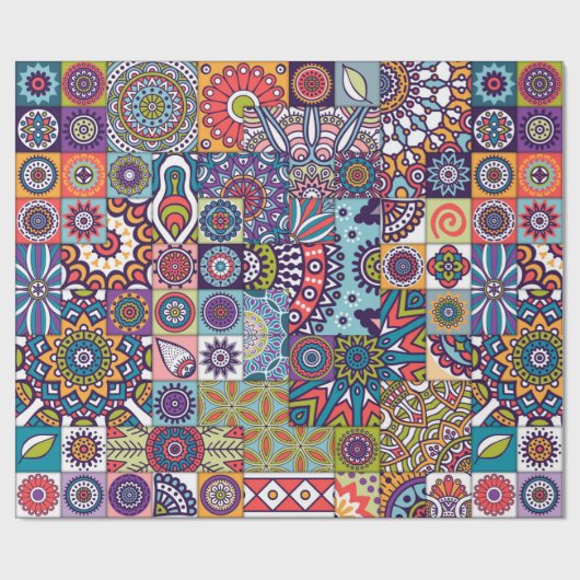Mandala Pattern Geschenkpapier (Flach)