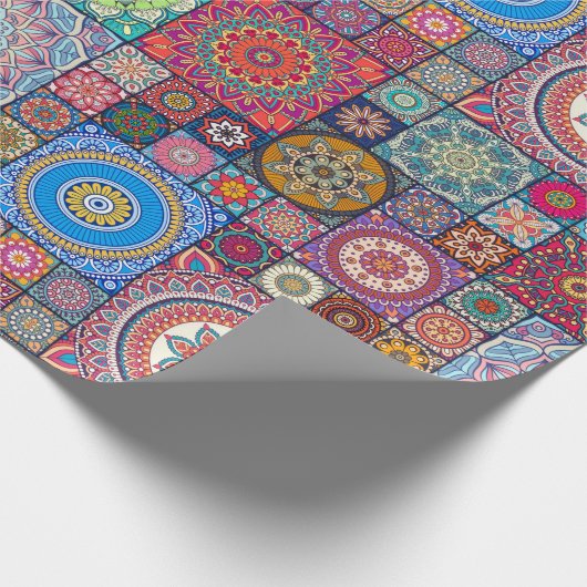Mandala Pattern Geschenkpapier (Ecke)