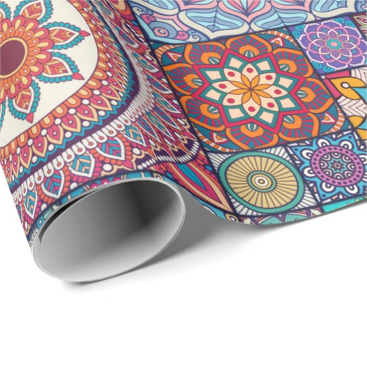Mandala Pattern Geschenkpapier (Rolleneckpunkt)