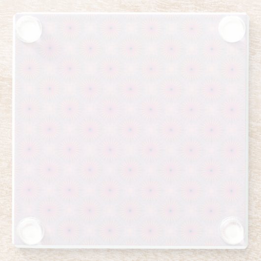 Mandala Pattern Glasuntersetzer (Rückseite)